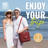 Extra-Large Collapsible Hanging Toiletry Bag - Wine Red
